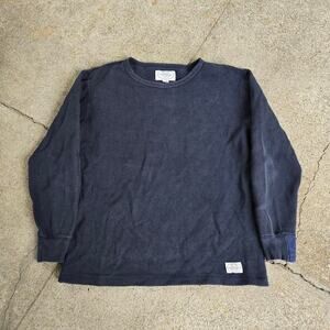 Vtg Y2k NEIGHBORHOOD Extra Tough Waffle Knit Longsleeve Shirt Lg Fit Japan Made